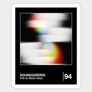 Soundgarden / Minimalist Style Graphic Design Magnet